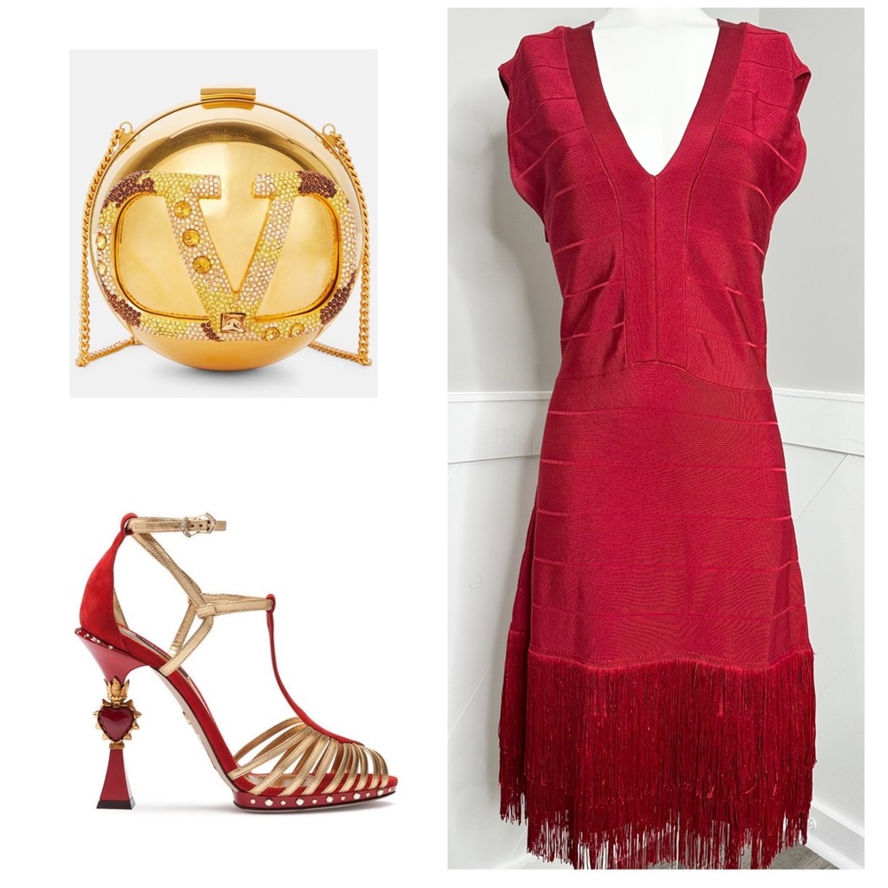 RED STRETCHY DRESS
